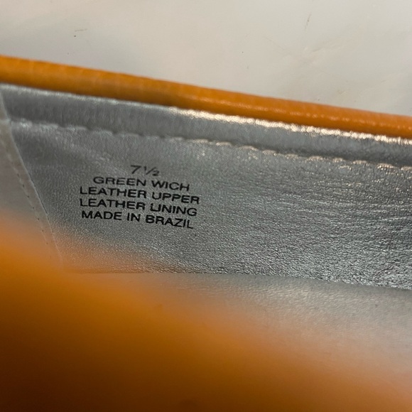 Driver Club USA Greenwich 7.5 yellow leather driving shoe flat slip-on loafers - Picture 10 of 10